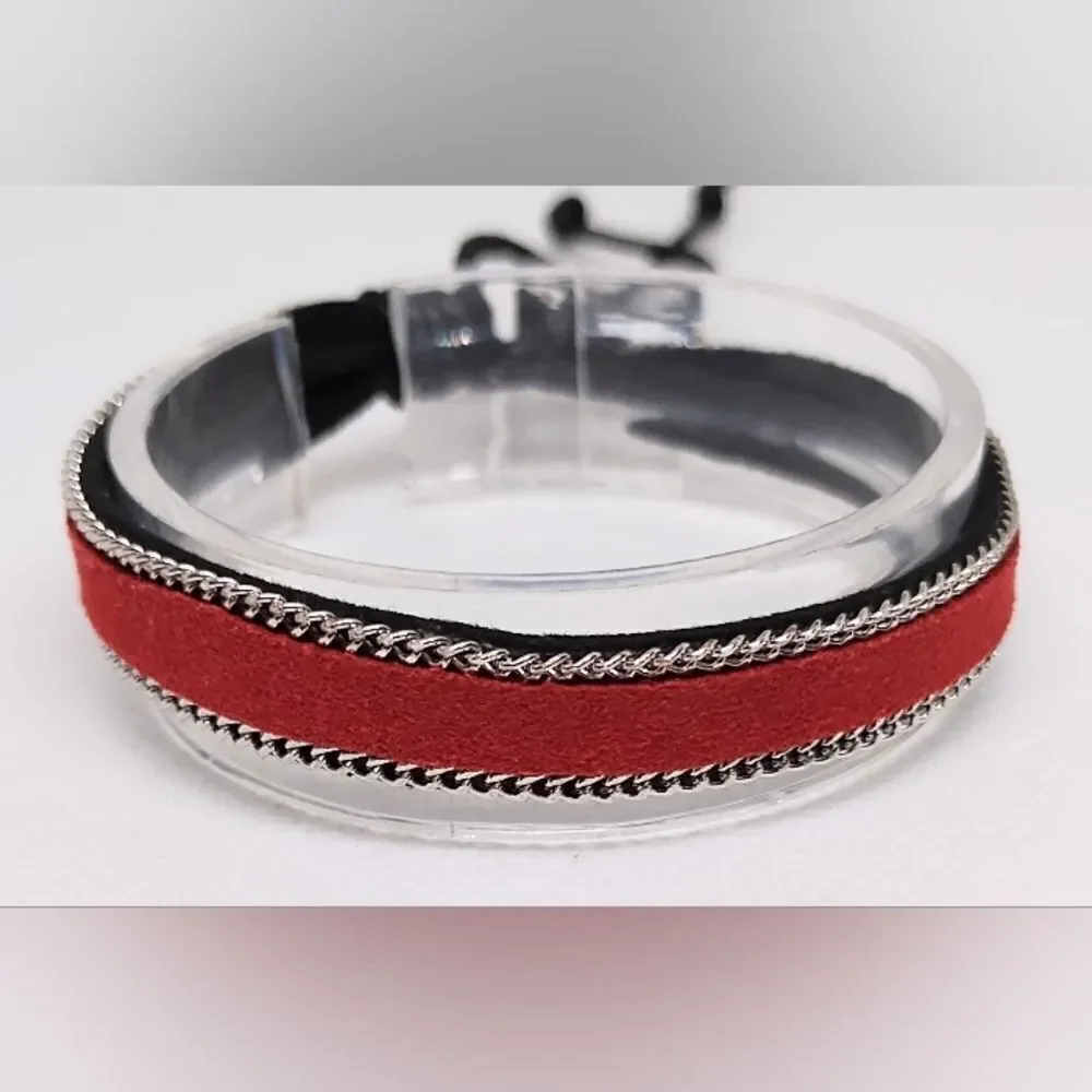 ‎Men's bracelet Red e53